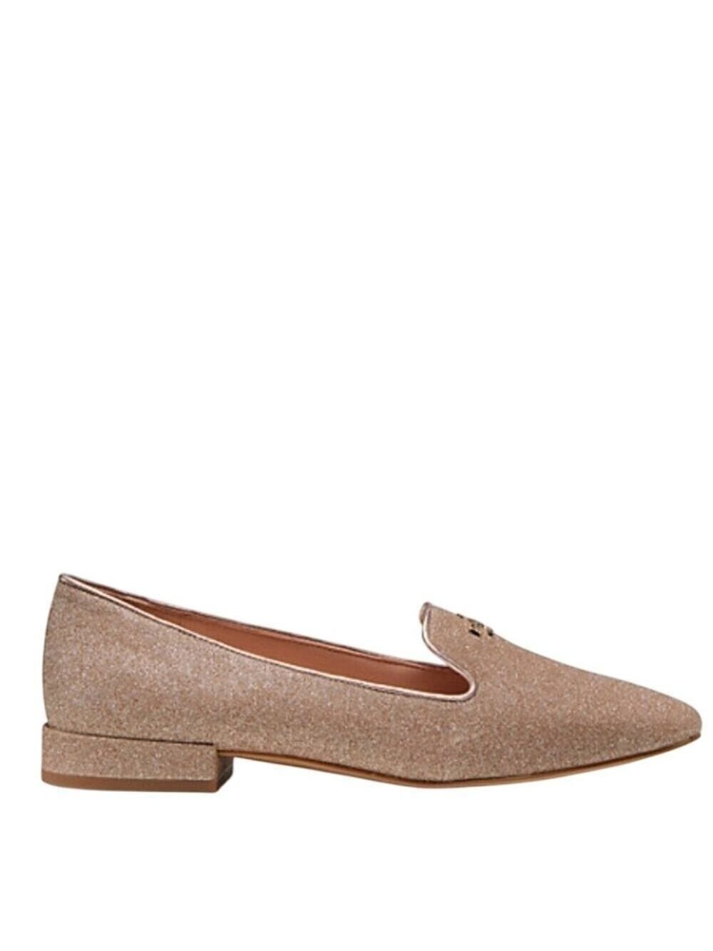 KATE SPADE ROSE GOLD GLITTER CLAUDIA FLATS SHOES SIZE 10 - Picture 3 of 4